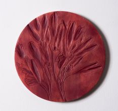 Elegant Botanical Wall Plate Set of 4